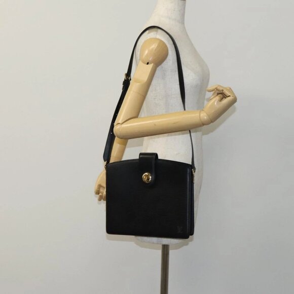 LOUIS VUITTON Epi Capuchin Shoulder Bag Black M52342 LV Auth BD1846 - Picture 14 of 16